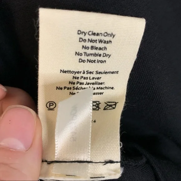 L’AGENCE Sasha Ponte Cold Shoulder Top Black Size Small NWT